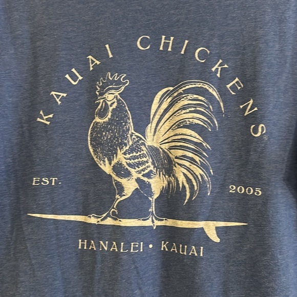 Kauai Chickens Hanalei Blue Short Sleeve Tee - Picture 5 of 6